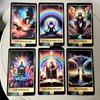 10.3*6cm Rainbow Tarot Deck 78 Colorful Tarot Oracle Cards Illustration Divination Wisdom Oracle Cards RWS System for Beginners