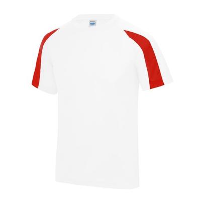 Just Cool Kids Unisex Contrast Plain Sports T-Shirt