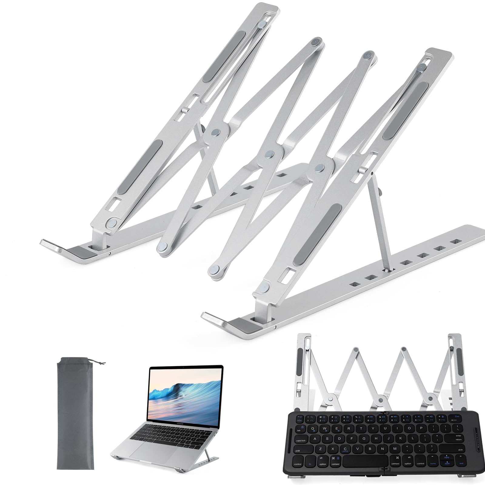 

PENG Большой Легкий Ноутбук Регулируемый по Высоте 7 Положений Улучшает Работу с Mac Поставляется с Хранилищем Подходит для Офиса Подходит для Нового Подходит для Большого