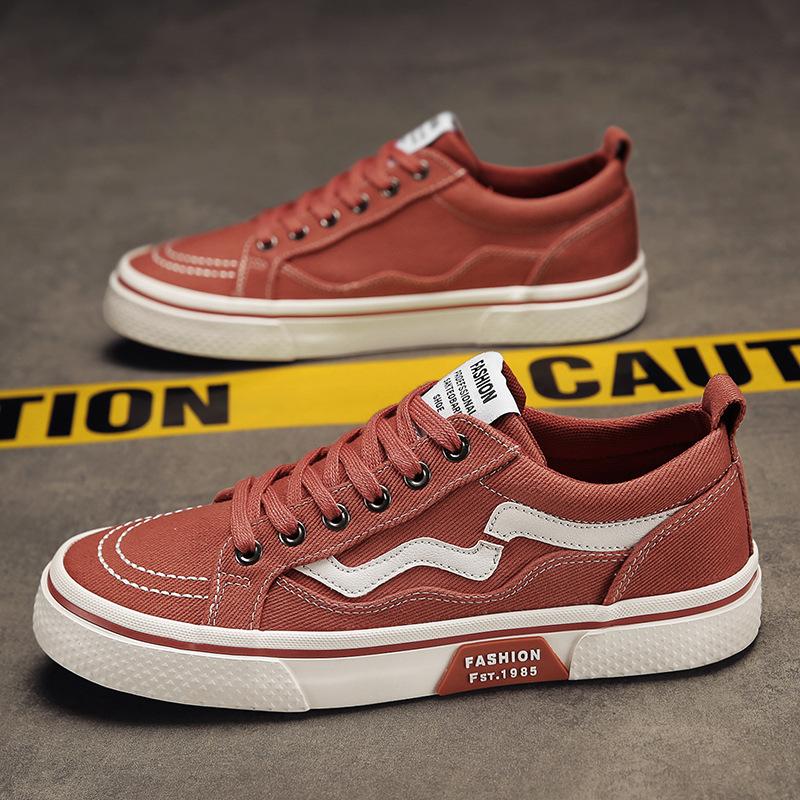 Spring Breathable Canvas Shoes New High-top Casual Shoes Men's Versatile Lace-up Soft-soled Men's Shoes Men's Flat Baseplate Shoes