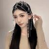 Crystal Tassel Bead Headband Forehead Hair Chains Bridal Headpiece Halloween