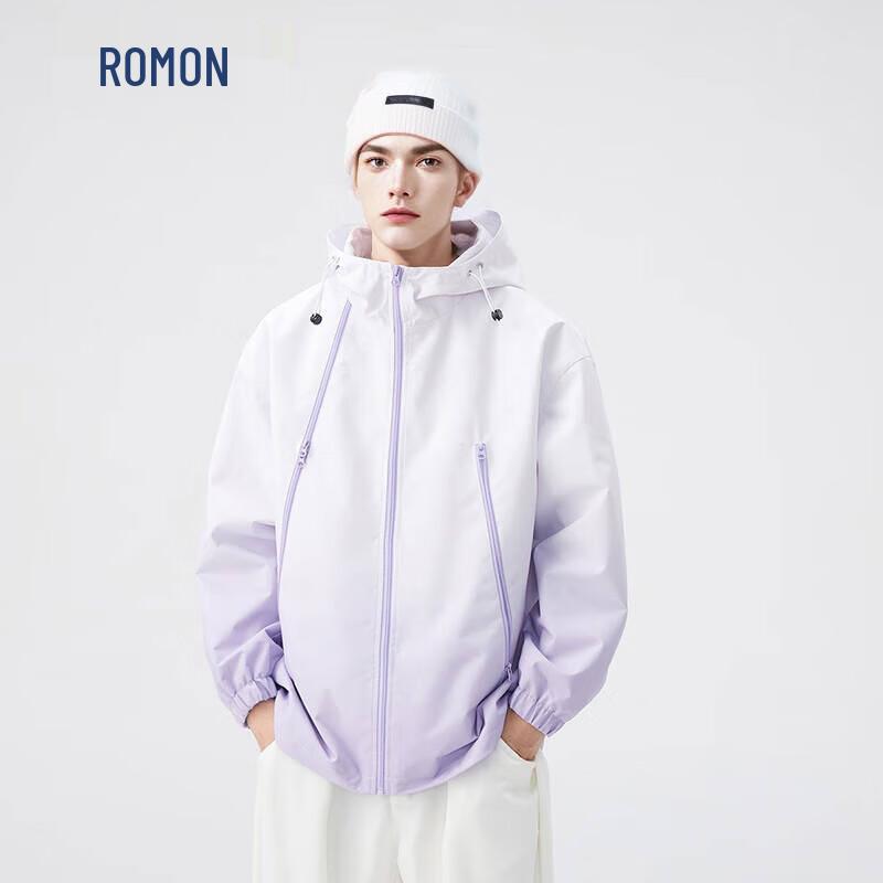 

ROMON Men s 3-Proof Hooded Outdoor Windbreaker Jacket XL