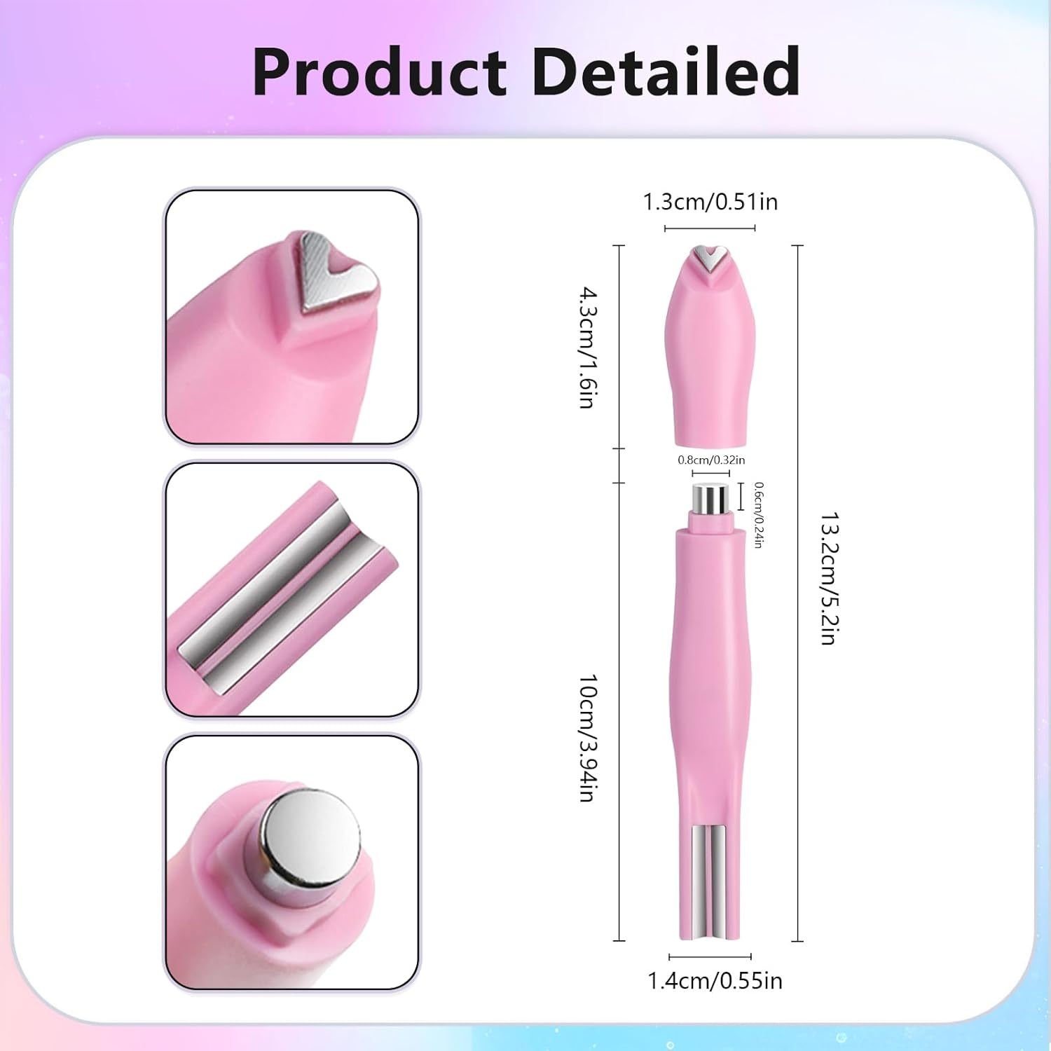 LINMANDA Nail Magnet Cat Eye Magnet for Magnet for Cat Eye Gel Heart Gel Nail Magnet Tools Magnet for Nail Polish Nail Supplies розовый