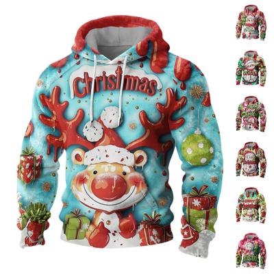 Kapşonlu Spor Eşofman Takımı Unisex Koşu Kıyafetleri Uzun Kollu Kazak Kapşonlu Sweatshirt