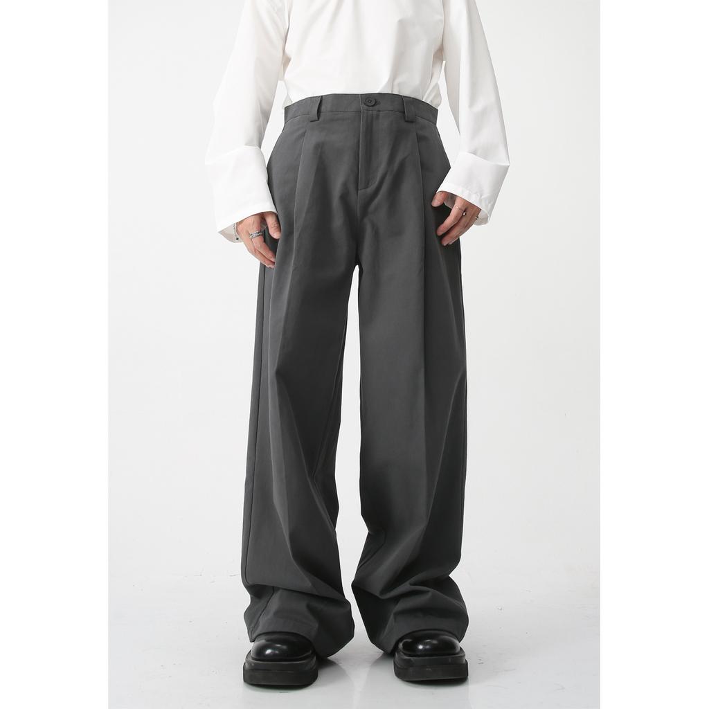 Men's Spring/Summer New Korean Edition Loose Floor Sweeping Dad Casual Pants Multi Color Fashion