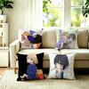 Hot Anime SHIROBAKO Square DoubleSided Printed Pillow Case Bedroom Bedside Pillow Sofa Cushion Cover