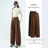 Damen High-Waist American Style Schlaghose - Slim Fit Hufeisen-Design für Herbst/Winter