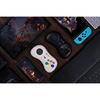 8bitdo m30 bluetooth gaming controller 6 button gamepad for ns switch windows android macos steam respberry pi  white