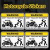 Funny Dont Touch Warning Mark Text Unique Decal Car Sticker Decals for Motorbike Motorcycle 10cmx7cm