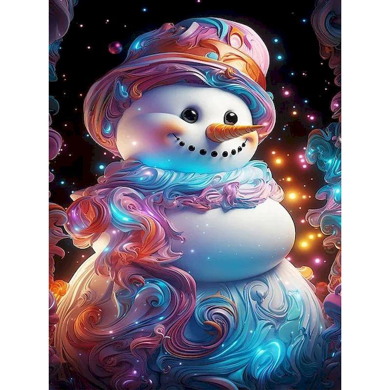 

CHENISTORY 60x75cm Painting By Number Snowman Christmas Diy Picture On Canvas By Numbers Kits Acrylic Paint For Home Decor 20x30cm no frame