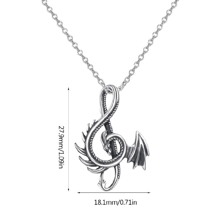 Alloy Pendant Necklaces Dragon Pendant Necklaces Dragon Shaped Alloy Material