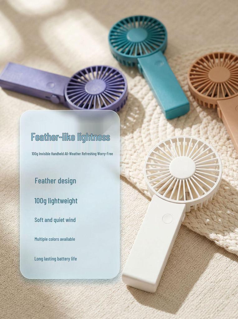 Rechargeable Mini Portable Handheld Fan for Office & Travel
