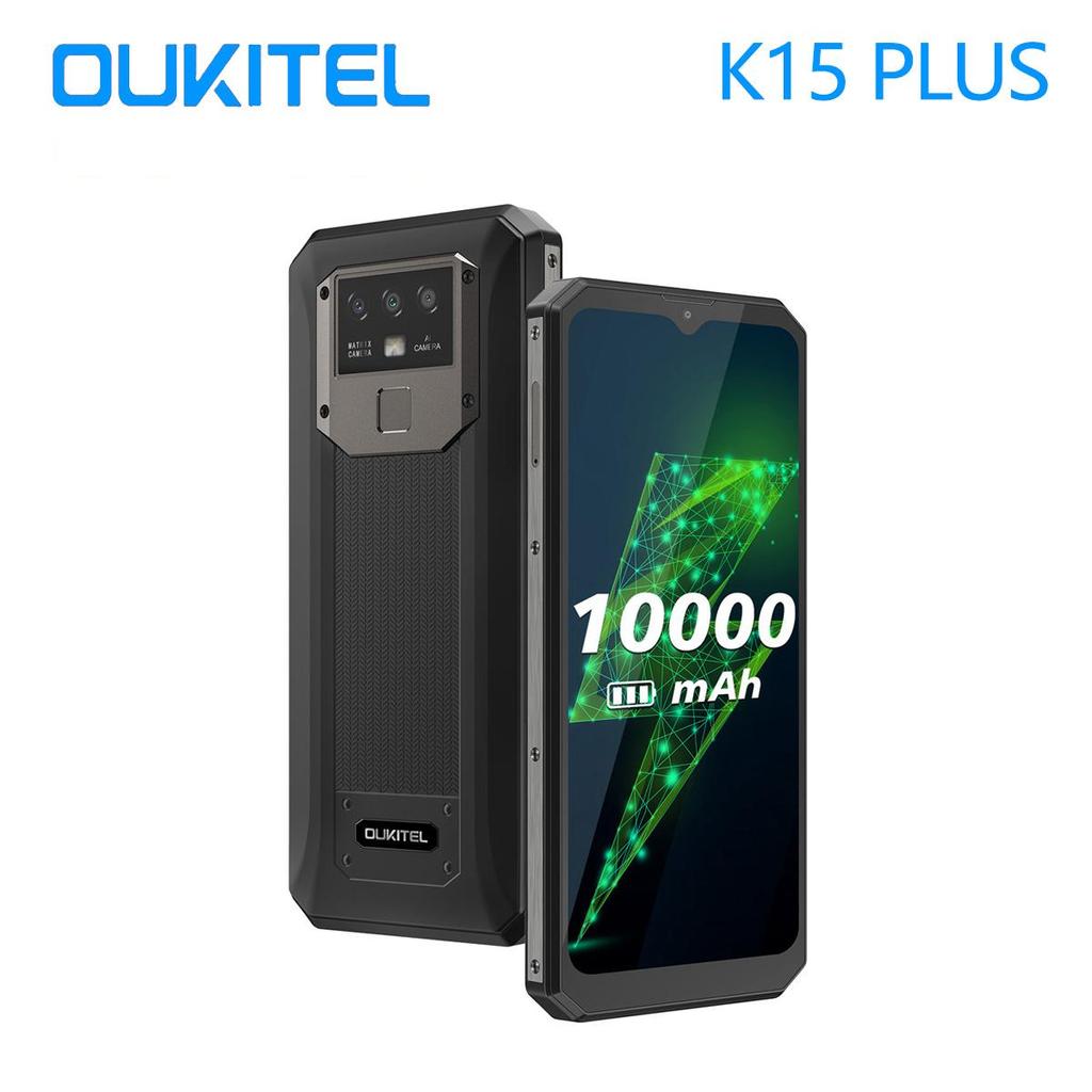 Oukitel Смартфон K15 Plus, 10000 мАч, 6,52 дюйма, Android 10,0, 4 ГБ ...