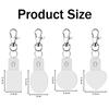 M-Modern-4PCS LED Sublimation Blank Keychain Acrylic Lighted Transfer DIY Crafts Fall Thanksgiving Christmas Keychain Gift Round