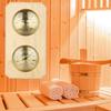 ALLE LEVEN -3 WINKEL 2 In 1 Mechanische Saunaruimte Water Houten Thermometer Hygrometer Buitenkas Temperatuur Hygrometer