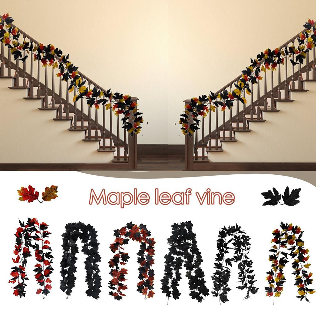 175 cm plante artificiale de interior frunze de arțar artificiale flori de mătase festival alb ghirlanda agățată artar viță de vie decorare pentru nunta decorațiuni de nuntă