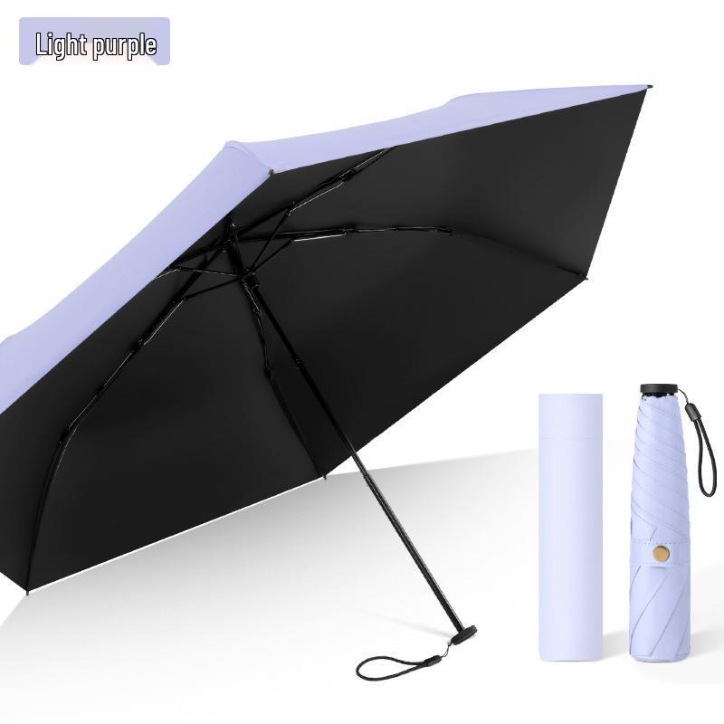 Ultra-light Carbon Fiber Sun & Rain Umbrella - Lightweight, Three-fold, UV Protective Parasol.