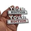 New Zinc Alloy Youth Edition Car Sticker Badges For Car Trunk Door Emblem Badges Car Decals Motorcycle Decoration