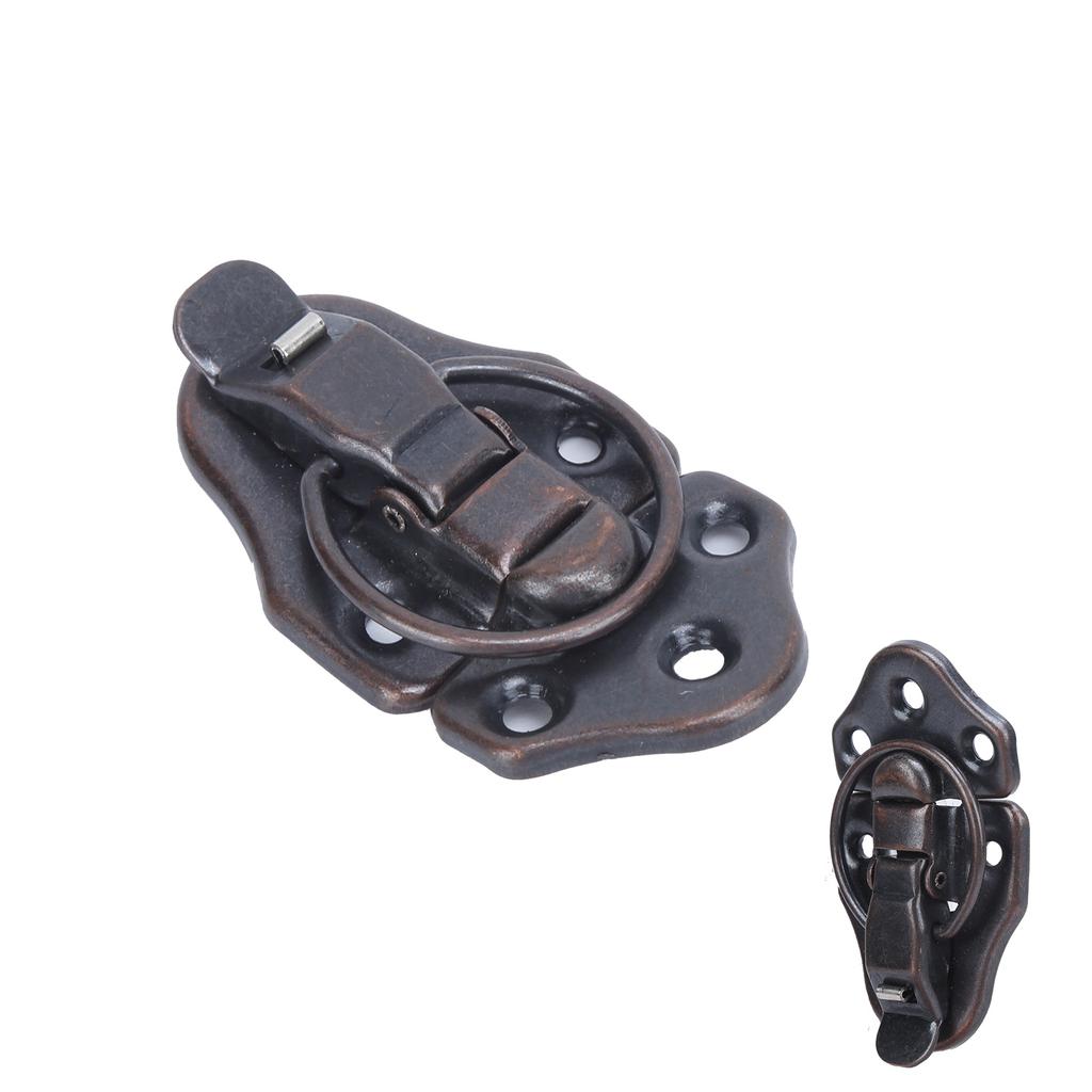 5 Sets Latch Hasp Antique Alloy Toolbox Hardware Lock for Small Object Boxes Dollhouses