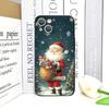 Frohe Weihnachten Baum Weihnachtsmann Muster Handyhülle für IPhone 16 12 11 14 13 15 Pro Max Mini X XS XR SE2 7 8 14 Plus Weiche Hülle