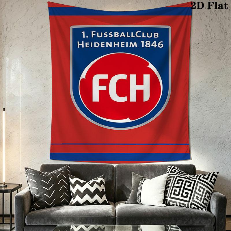 FC Heidenheim Wall Hanging Printed Fabric Blanket Decorative Tapestries for Bedroom Living Room Home Decor