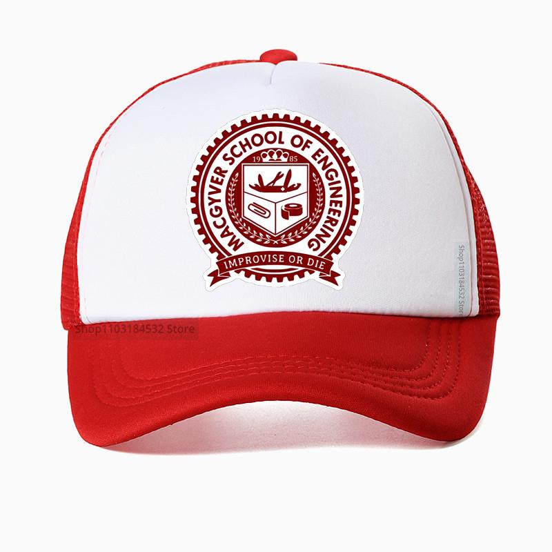 Macgyver School of Engineering baseball cap Fashion Cool Fendt Hat Unisex Caps Outdoor Cool Summer Unisex Mesh Trucks Cap