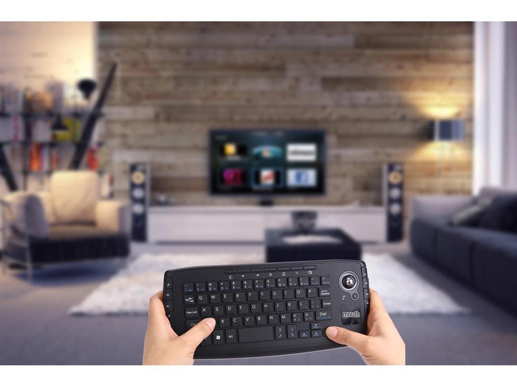 2.4G Wireless Air Mouse & Trackball Keyboard Set: Portable Two-in-One