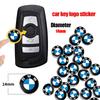 5 Pièces 11/14mm Autocollants Clé Télécommande Voiture Badge Emblème Accessoires Voiture Pour BMW Performance X3 X1 X2 X4 X5 X6 E30 E34 E53 E61 E62 E93 G20