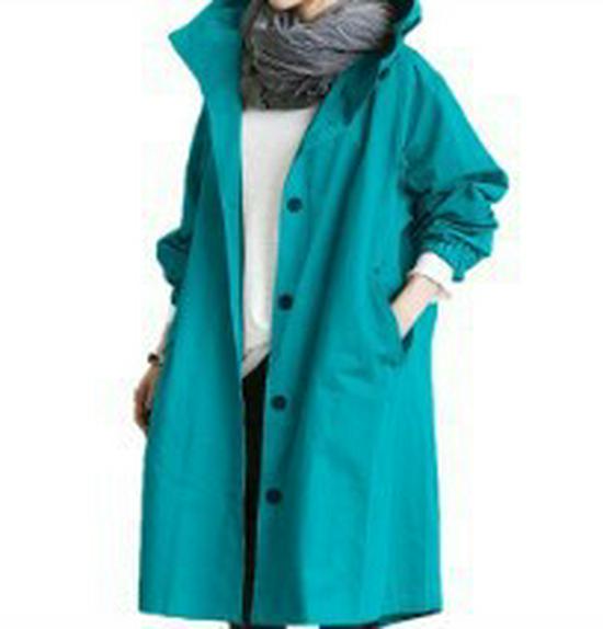 "Japanese & Korean Style Women's Autumn Windbreaker - Long Casual Jacket"