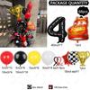 68PCS Cartoon Cars Series Lightning McQueen Red Yellow Black Latex Balloon Set 40inch Number Foil Ball Boy Birthday Party Favors