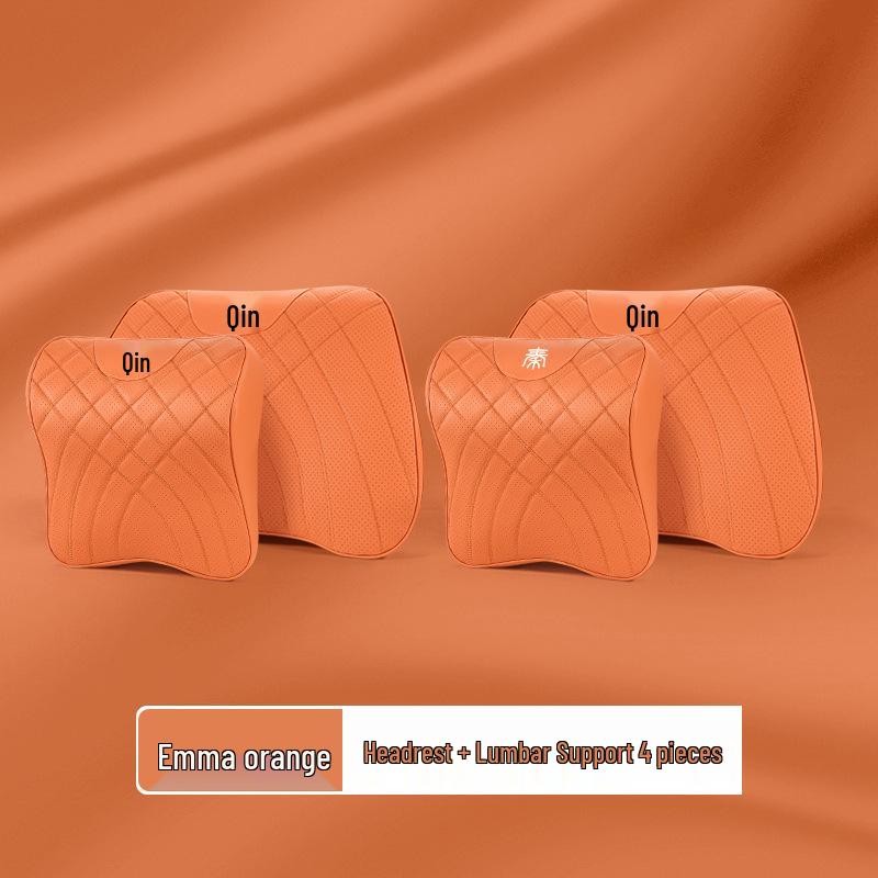 Car Neck Pillow & Lumbar Support for BYD Qin Pro Plus, Han Tang DMI Seats
