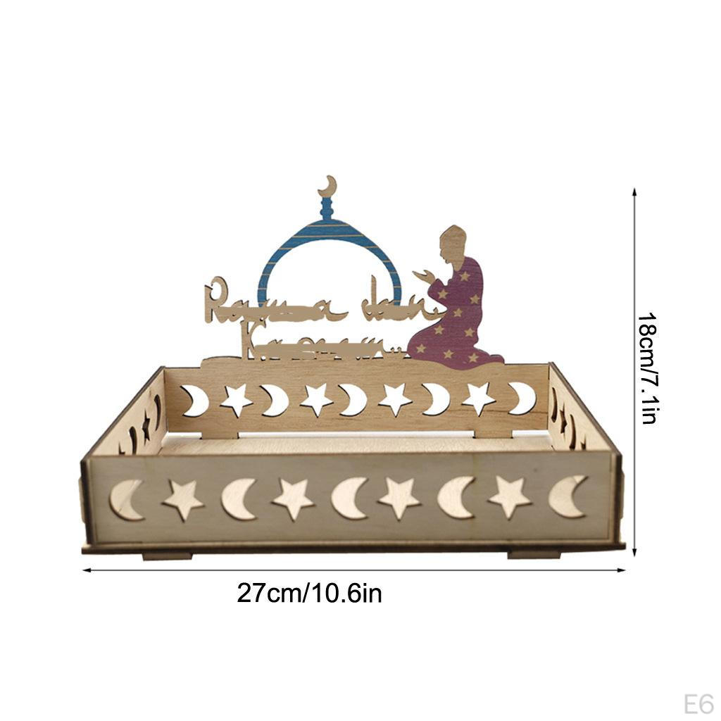 Eid Mubarak Dessert Tray Ramadan Decorative for