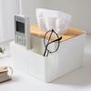 Multi-Function Tissue Box Japanese Style Tissue Holder Home Accessory Tissue Case Desktop