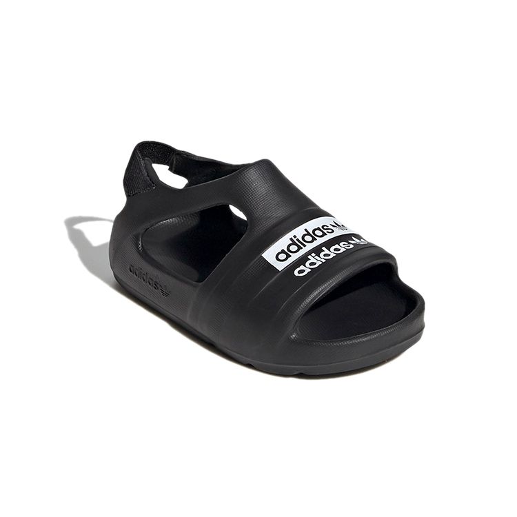 Adidas Originals Adilette Series Play Comfortable Versatile Low-Top Shoes Baby Shoes Black EF6237
