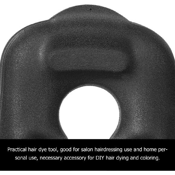 Hair Perm Neck Tray Perm Dyeing Neck Tray Hair Coloring Neck Tray Hair Dye Cape Hair Rinse Tray Bracket Salon Shoulder Rest for Barber (Black)