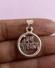 925er Sterlingsilber ai Shri Shyam Anhänger, Khatu Shyam Ji Anhänger, Zum Tragen, Tempel, Puja 1,95 g, 27 mm Schmuck Handgemacht, Handgefertigt #2