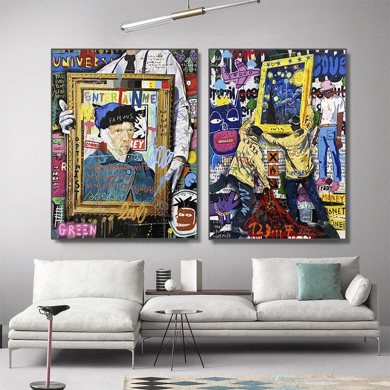 

Граффити, Картина Маслом, Известная Картина, Искусство Звездного Света Ван Гога, Плакат Популярного Стиля, Эстамп, Гостиная, Подвесная Картина