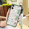 Anti-knock Wristband Phone Case For Samsung Galaxy A07 Fashion Design Wrist Strap Durable Shockproof Soft case Cartoon