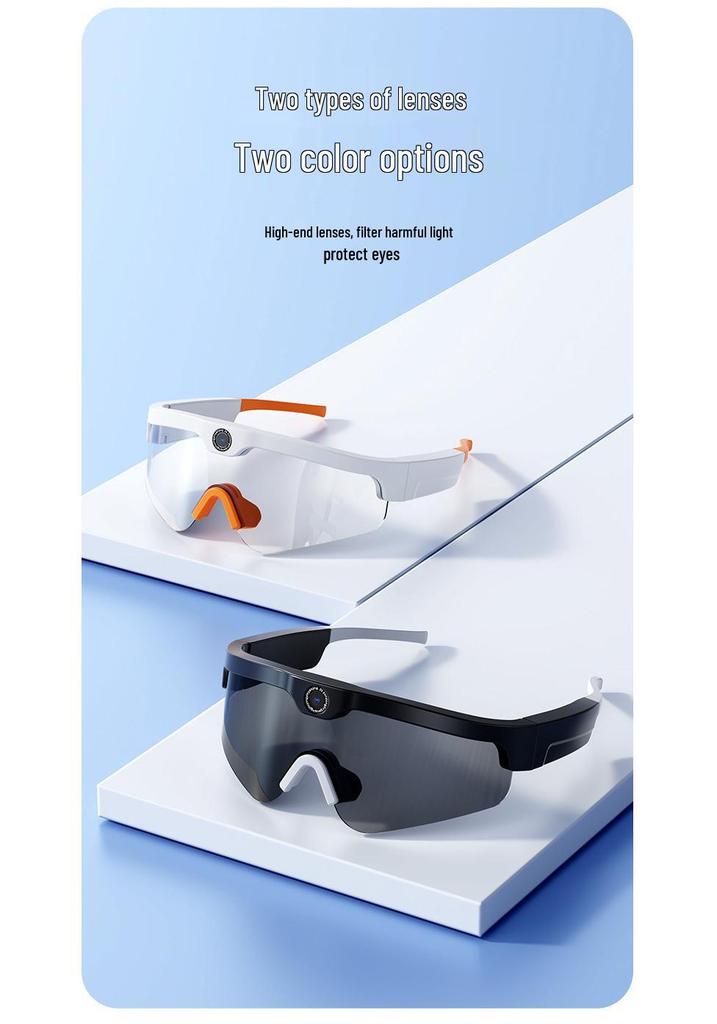 XV15 Intelligente Bluetooth Sportbrille: 4K HD-Kamera, Musik, Anrufe, Fahrtenrekorder