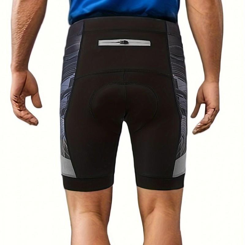Mens Cycling Shorts With Thick Silicone Padded Seat Mountain Bike Breathable Wear
