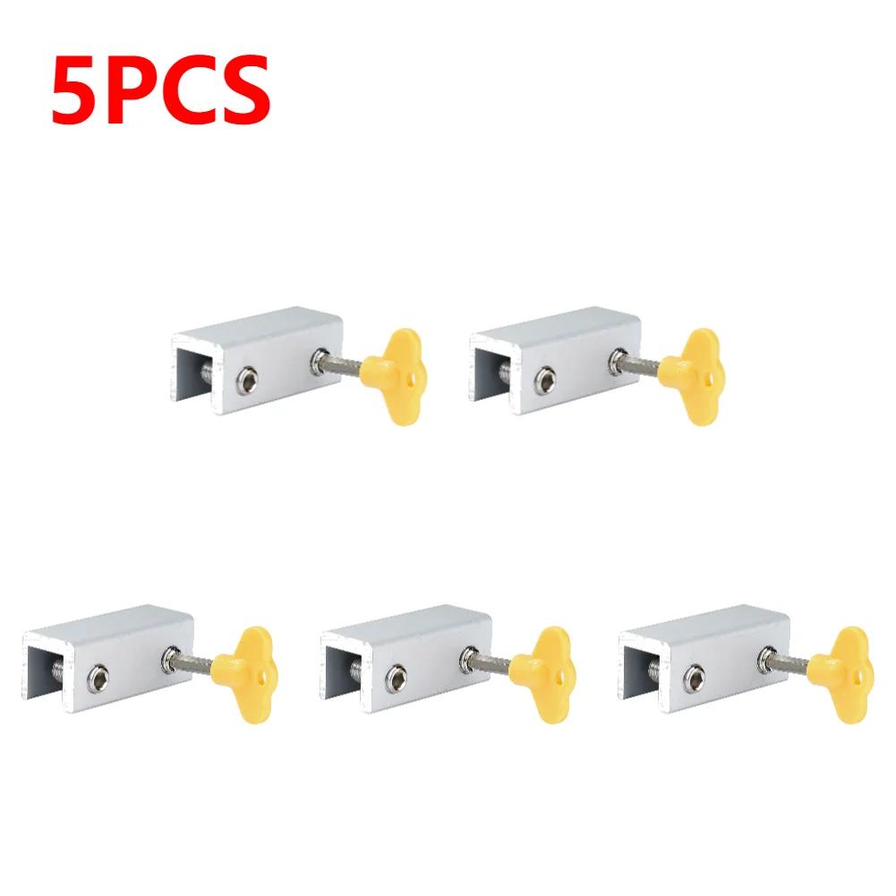 Door Window Lock Restrictor with Key Garage Door Frame Lock Adjustable Portable Security Multi-function for Bedroom and Office