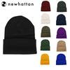 New Hattan Knit Cap for Men and Solid Watch Day Black Women, Color, Beanie, Cap, Mother's Gift, [Product Code]