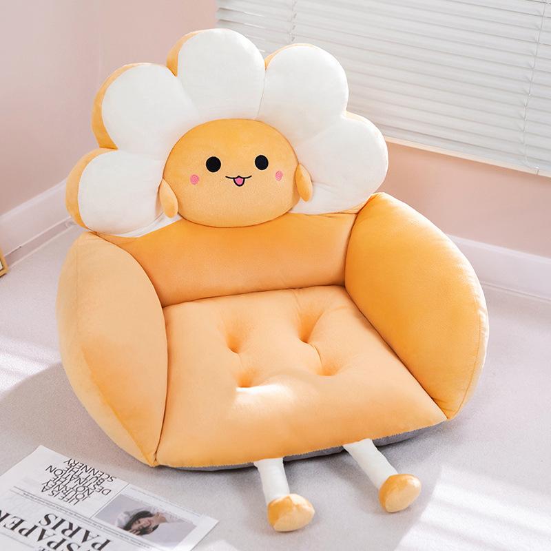 Cartoon Dog Plush Hip Cushion Lazy Integrated Butt Cushion Chair Cushion Student Thickened Warm Tatami Mat