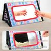 Funny Baby Tummy Time Soft Cloth Book Montessori Sensory Development Toy Colorful Animal Pattern Play Mat With Distorting Mirror