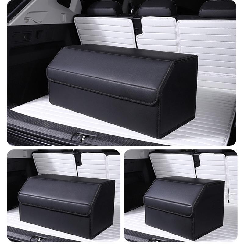 Leather Car Trunk Storage Organizer Box