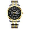 Men's Watch Stainless Steel Band Fashion Luminous Quartz Watch for Man Dual Calendar Male Clock Reloj Hombre Clock