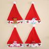 Christmas Decorations Red Children's Fingers Old Man Christmas Hat Christmas Gift Children Cartoon Christmas Hat Handmade