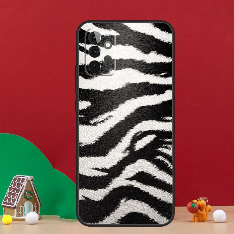 Zebra Skin Print Case For Samsung Galaxy A17 A06 A16 A56 A36 A54 A34 A14 A52 A32 A13 A23 A33 A53 A15 A35 A55