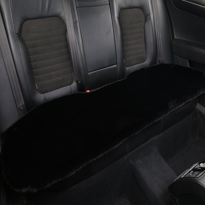 Rabbit Plush Winter Car Seat Cushion - Thick, Warm, No-Backrest, Universal Three-Piece Set