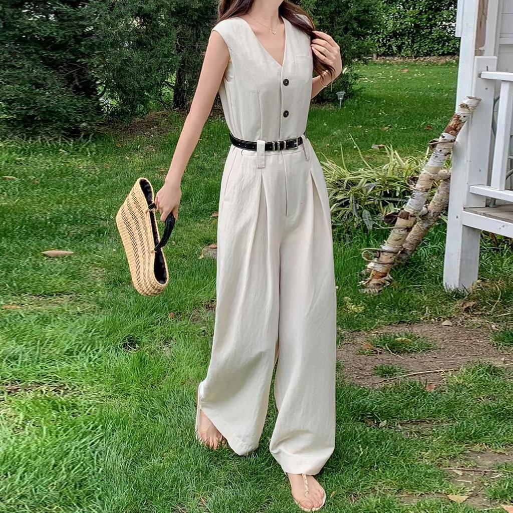 MIXMAX Casual Versatile Temperament Fashionable Age Reducing and Slimming Jumpsuit